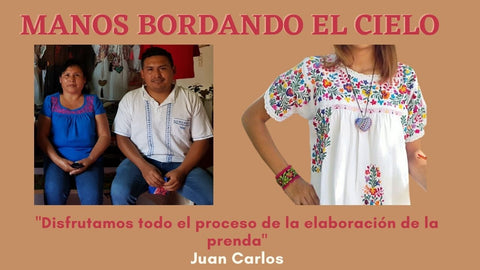 Manos bordado el cielo, bordado San Antonino y bordado Chenteño