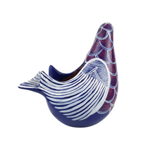 Cargar imagen en el visor de la galería, Maceta de barro, paloma de Amatenango, pintada, de 20 cm