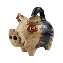 Cargar imagen en el visor de la galería, Alcancía con forma de cerdito bola hecho de barro natural