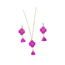 Cargar imagen en el visor de la galería, Juego de bisutería de jícara tallada de Oaxaca