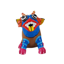 Cargar imagen en el visor de la galería, Alcancía de cerdito con máscara, o nahual, tamaño mini