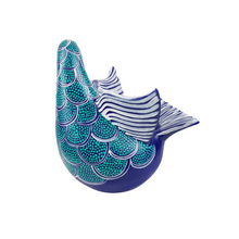 Cargar imagen en el visor de la galería, Maceta de barro, paloma de Amatenango, pintada, de 20 cm