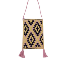 Cargar imagen en el visor de la galería, Bolsa para celular tejida en telar de cintura en Larráinzar