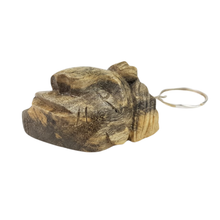 Cargar imagen en el visor de la galería, Llavero mascarita de madera michoacana