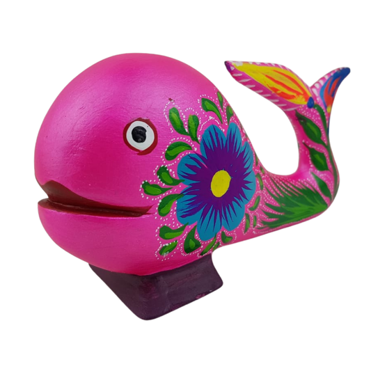 Alebrije Zapoteca Ballena Talla Madera Oax. | Arte Mexicano