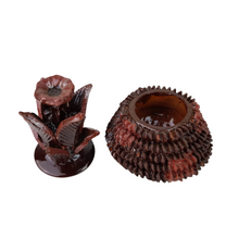 Cargar imagen en el visor de la galería, Piña mini decorada con la técnica de barro vidriado