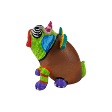 Cargar imagen en el visor de la galería, Alcancía de cerdito con máscara, o nahual, tamaño mini