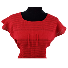 Cargar imagen en el visor de la galería, Blusa fresca de algodón hecha en telar de pedal, en Oaxaca