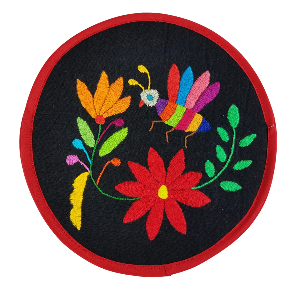 Tortillero bordado de Tenango