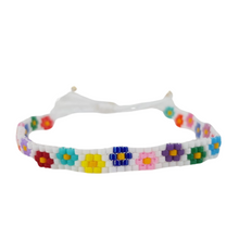 Cargar imagen en el visor de la galería, Pulsera ajustable, elaborada a mano con cristales miyuki