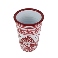 Cargar imagen en el visor de la galería, Vaso de talavera poblana con tapa