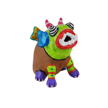 Cargar imagen en el visor de la galería, Alcancía de cerdito con máscara, o nahual, tamaño mini