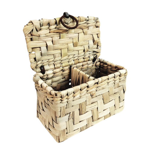 Caja para tequilero de fibra natural