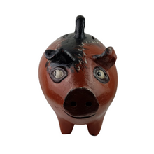 Cargar imagen en el visor de la galería, Alcancía con forma de cerdito bola hecho de barro natural