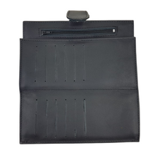 Cargar imagen en el visor de la galería, Cartera de piel con textil, para dama, hecha en Oaxaca