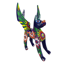 Cargar imagen en el visor de la galería, Alebrije oaxaqueño grande, perro con alas de madera copal