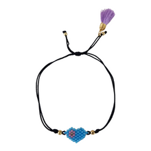 Cargar imagen en el visor de la galería, Pulsera con corazón miyuki