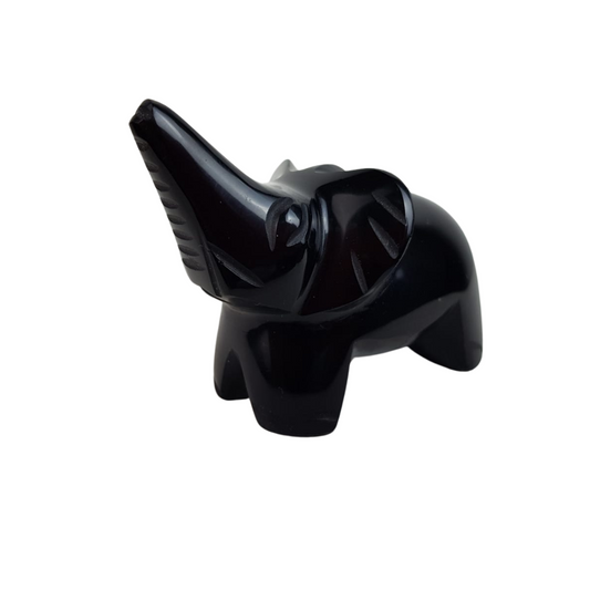 Figura de piedra obsidiana tallada a mano de Magdalena, Jalisco