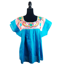 Cargar imagen en el visor de la galería, Blusa fresca tradicional de San Gabriel Chilac de manga corta