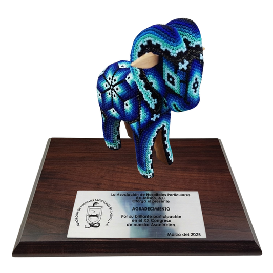 Trofeo Borrego Cimarrón en Arte Wixárika | Pieza de Lujo