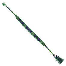 Cargar imagen en el visor de la galería, Pulsera tejida con hilo de algodón decorada con monitos