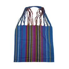 Cargar imagen en el visor de la galería, Bolsa chiapaneca rayada realizada en telar de cintura con hilos de algodón