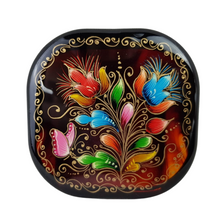 Cargar imagen en el visor de la galería, Espejo de bolsillo decorado con mariposas y flores