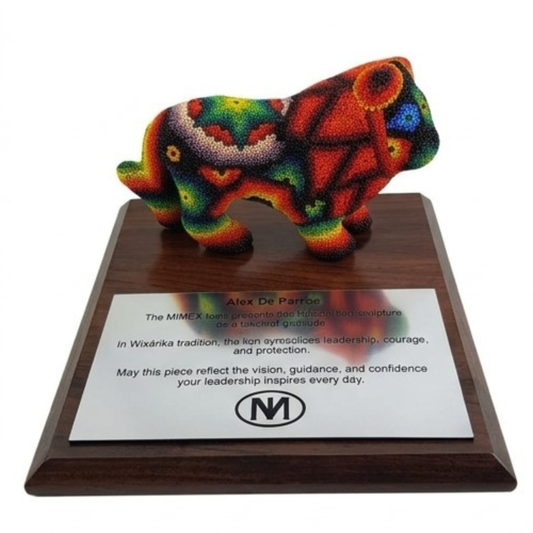 Premio León Arte Wixárika Chaquira Jalisco | Pieza de Lujo
