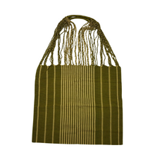 Cargar imagen en el visor de la galería, Bolsa chiapaneca rayada realizada en telar de cintura con hilos de algodón