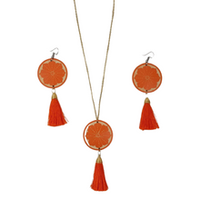 Cargar imagen en el visor de la galería, Juego de bisutería de jícara tallada de Oaxaca