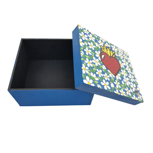 Caja MDF chica, pintada a mano