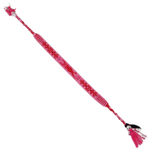 Cargar imagen en el visor de la galería, Pulsera tejida con hilo de algodón decorada con monitos