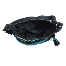 Cargar imagen en el visor de la galería, Bolsa de algodón de asa larga, tejida en telar de cintura en Santo Tomás Jalieza Oaxaca