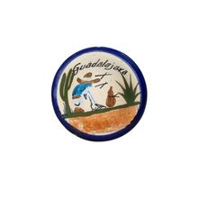 Cargar imagen en el visor de la galería, Alhajero Guadalajara de alta temperatura decorado con motivos mexicanos