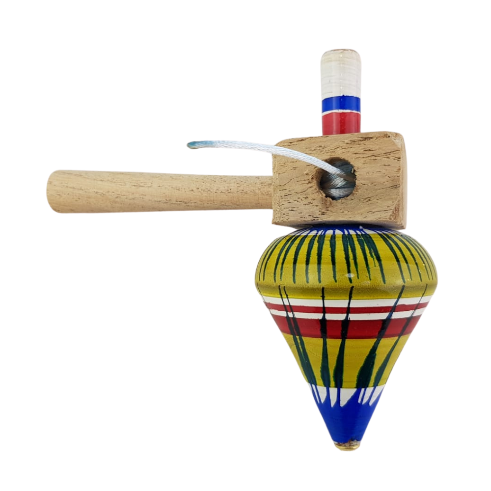 Juguete Tradicional Trompo de Madera Jalisco | Hecho a Mano