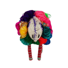 Cargar imagen en el visor de la galería, Animalito de lana, peluche borreguito artesanal bordado a mano en Chiapas
