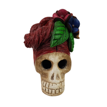 Cargar imagen en el visor de la galería, Cabeza de catrina de barro Chihipa chica