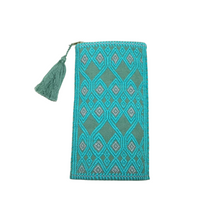 Cargar imagen en el visor de la galería, Bolsa para lentes de algodón tejida en telar de cintura en Larráinzar