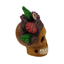 Cargar imagen en el visor de la galería, Cabeza de catrina de barro Chihipa chica