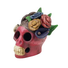 Cargar imagen en el visor de la galería, Cabeza de catrina de barro Chichipa mediana