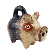 Cargar imagen en el visor de la galería, Alcancía con forma de cerdito bola hecho de barro natural
