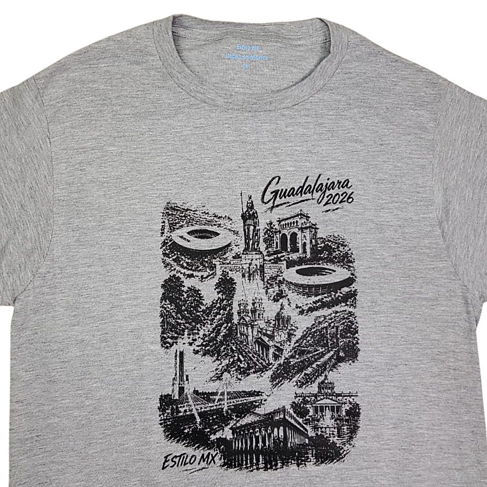 Playera estampada Guadalajara 2026