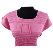 Cargar imagen en el visor de la galería, Blusa fresca de algodón hecha en telar de pedal, en Oaxaca