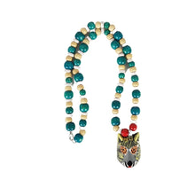 Cargar imagen en el visor de la galería, Collar de máscara miniatura del baile de los Morenos, tallada y decorada a mano