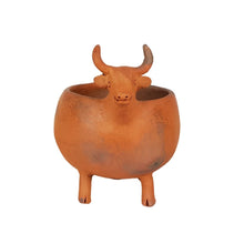 Cargar imagen en el visor de la galería, Maceta con forma de torito o mulita de alfarería prehispánica