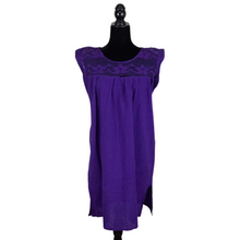 Cargar imagen en el visor de la galería, Vestido fresco de manta teñida unitalla