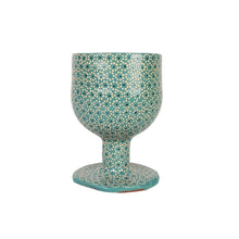 Cargar imagen en el visor de la galería, Copa de barro capulineado moldeada y decorada a mano