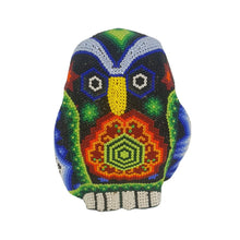 Cargar imagen en el visor de la galería, Búho Wixárica de papel maché tamaño mediano