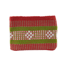 Cargar imagen en el visor de la galería, Monedero de algodón tejido en telar