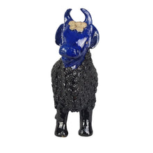 Cargar imagen en el visor de la galería, Alcancía en forma toro grande elaborada a mano con la técnica de barro vidriado